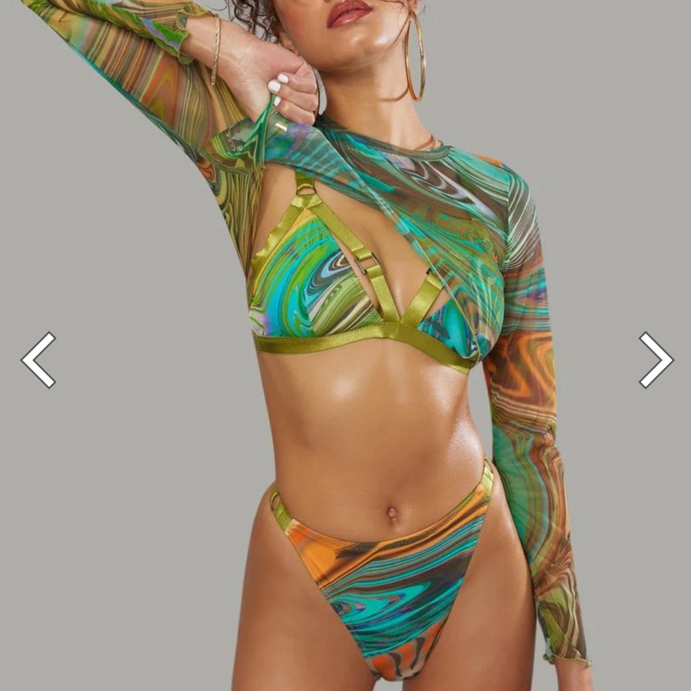 Poster Grl 3pc Bikini Rave Set - Picture 10 of 10